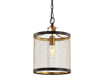 Elena 10" Lantern Metal LED Pendant - JONATHAN Y